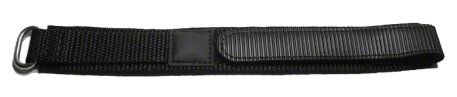 Black hook and loop fastener Watch Strap - Waterproof