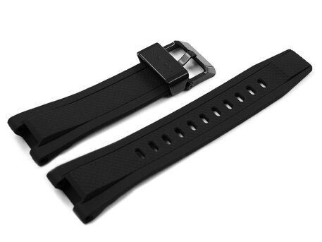 Casio Black Watch Strap with Black Stainless Steel Buckle...
