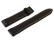 Black Leather orange stitching Lotus Watch Strap for 15320/E