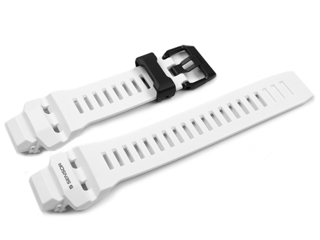 Genuine Casio G-Squad White Resin Watch Strap for...