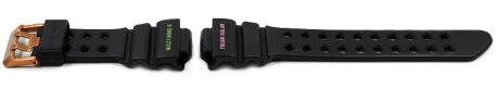 Casio Frogman GWF-A1000BRT-1A  GWF-A1000BRT  Black Resin Watch Strap with green and pink lettering 