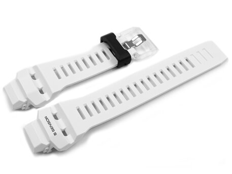 Casio G-Squad White Resin Watch Strap with translucent...