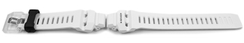 Casio G-Squad White Resin Watch Strap with translucent...