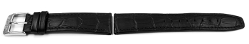 Lotus Black Leather Croc Grained Watch Strap for 18223 suitable for 15602