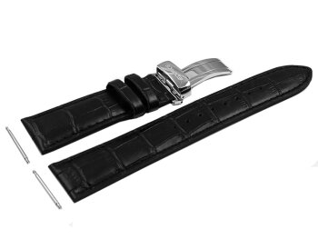 Casio Replacement Black Leather Watch Strap for EFR-510L EFR-510L-1AV