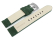 Watch strap dark green Veluro leather without padding 18mm 20mm 22mm 24mm