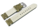 Green Brown Leather Watch Strap without padding 20mm 22mm 24mm