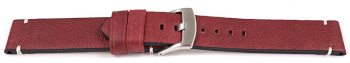 Leather Watch Strap Moret without padding 20mm 22mm 24mm