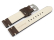 Leather Watch Strap dark brown without padding 20mm 22mm 24mm