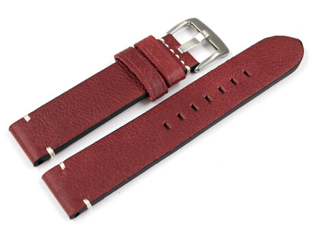 Leather Watch Strap Moret without padding 20mm
