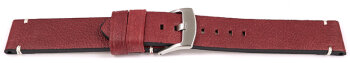 Leather Watch Strap Moret without padding 22mm