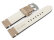 Leather Watch Strap light brown without padding 22mm