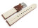 Light Brown Leather Watch Strap Miami without padding 20mm 22mm 24mm 26mm
