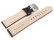 Black Leather Watch Strap with Red Stitching model Sportiv 18mm