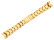 Solid Stainless steel Metal watch band - Gold - Round solid end links - 20mm