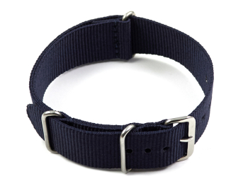 Nato Strap - Nylon - Waterproof - blue 18mm 20mm 22mm 24mm