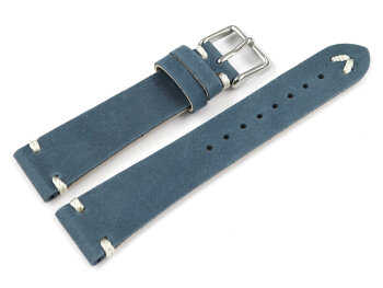 Dark Blue Leather Watch Strap model Fresh 18mm 19mm 20mm...