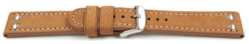 Watch strap Genuine water buffalo vintage light brown...