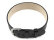 Pull through strap for fixed bars leather black 20mm Gold
