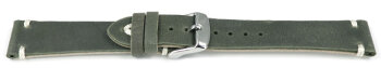 Dark Grey Leather Watch Strap model Fresh 18mm 19mm 20mm...