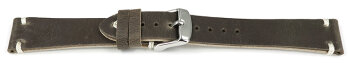 Dark Brown Leather Watch Strap model Fresh 18mm 19mm 20mm...