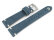 Dark Blue Leather Watch Strap model Fresh 20mm Steel