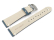 Dark Blue Leather Watch Strap model Fresh 22mm Steel