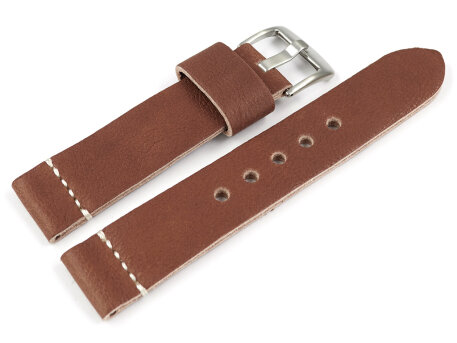 Very Soft Brown Leather Watch Strap model Bari 20mm 22mm...