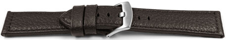 Dark Brown Soft Grained Leather Watch Strap 20mm 22mm 24mm 26mm 28mm