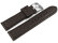Dark Brown Soft Grained Leather Watch Strap 28mm