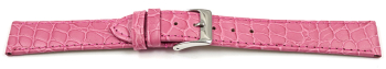 Watch strap - genuine leather - Safari - Pink 12mm 14mm...