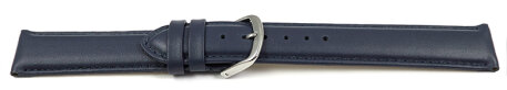 Watch strap Genuine leather smooth dark blue 13mm 15mm 17mm 19mm 21mm 23mm