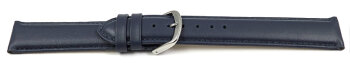 Watch strap Genuine leather smooth dark blue 13mm 15mm...