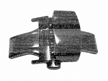 Black (anodized) stainless steel Butterfly Clasp