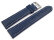 XL Watch strap Genuine grained leather blue 18mm 20mm 22mm 24mm