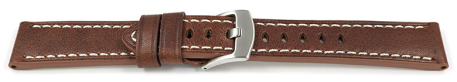 Light Brown Leather Quick release Watch Strap Miami without padding 20mm 22mm 24mm 26mm