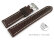 Dark Brown Leather Quick release Watch Strap Miami without padding 20mm 22mm 24mm 26mm