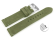 Quick release Watch Strap Khaki Veluro leather without padding 18mm 20mm 22mm 24mm