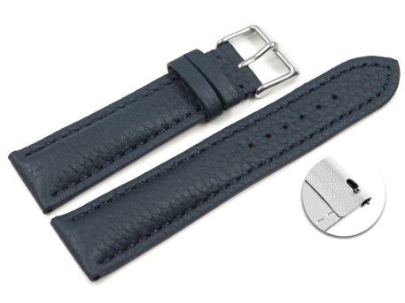 Quick release Watch Strap strong padded Deer Leather dark...