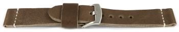 Very Soft Old Brown Leather Quick release Watch Strap...