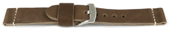 Very Soft Old Brown Leather Quick release Watch Strap...