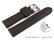 Dark Brown Soft Grained Leather Quick release Watch Strap 20mm 22mm 24mm 26mm