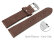 Quick release Watch Strap Berlin Genuine leather Soft Vintage dark brown 18mm 20mm 22mm