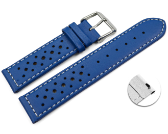 Quick release Watch Strap genuine leather Style blue 16mm 18mm 20mm 22mm