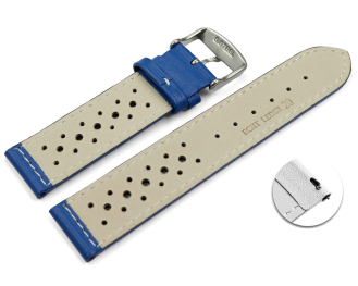 Quick release Watch Strap genuine leather Style blue 16mm 18mm 20mm 22mm