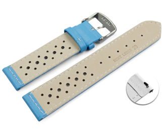 Quick release Watch Strap genuine leather Style light blue 16mm 18mm 20mm 22mm