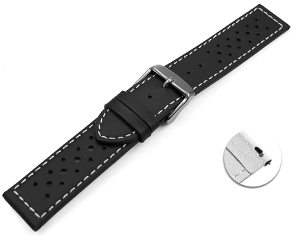 Quick release Watch Strap genuine leather Style black 16mm 18mm 20mm 22mm