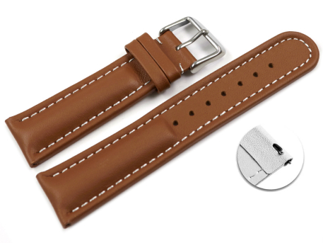 Quick release Watch Strap Genuine leather smooth light...