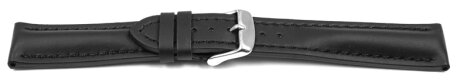 Quick release Watch Strap strong padded hydrophobic smooth black 18mm 20mm 22mm 24mm