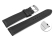 Quick release Watch Strap strong padded hydrophobic smooth black 18mm 20mm 22mm 24mm